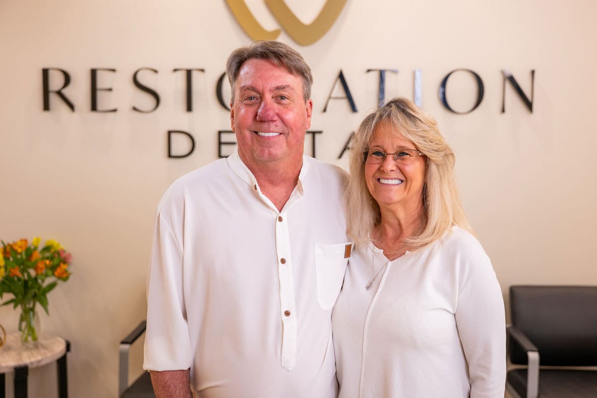 Smiling patients sharing dental care experiences in Mesa, AZ