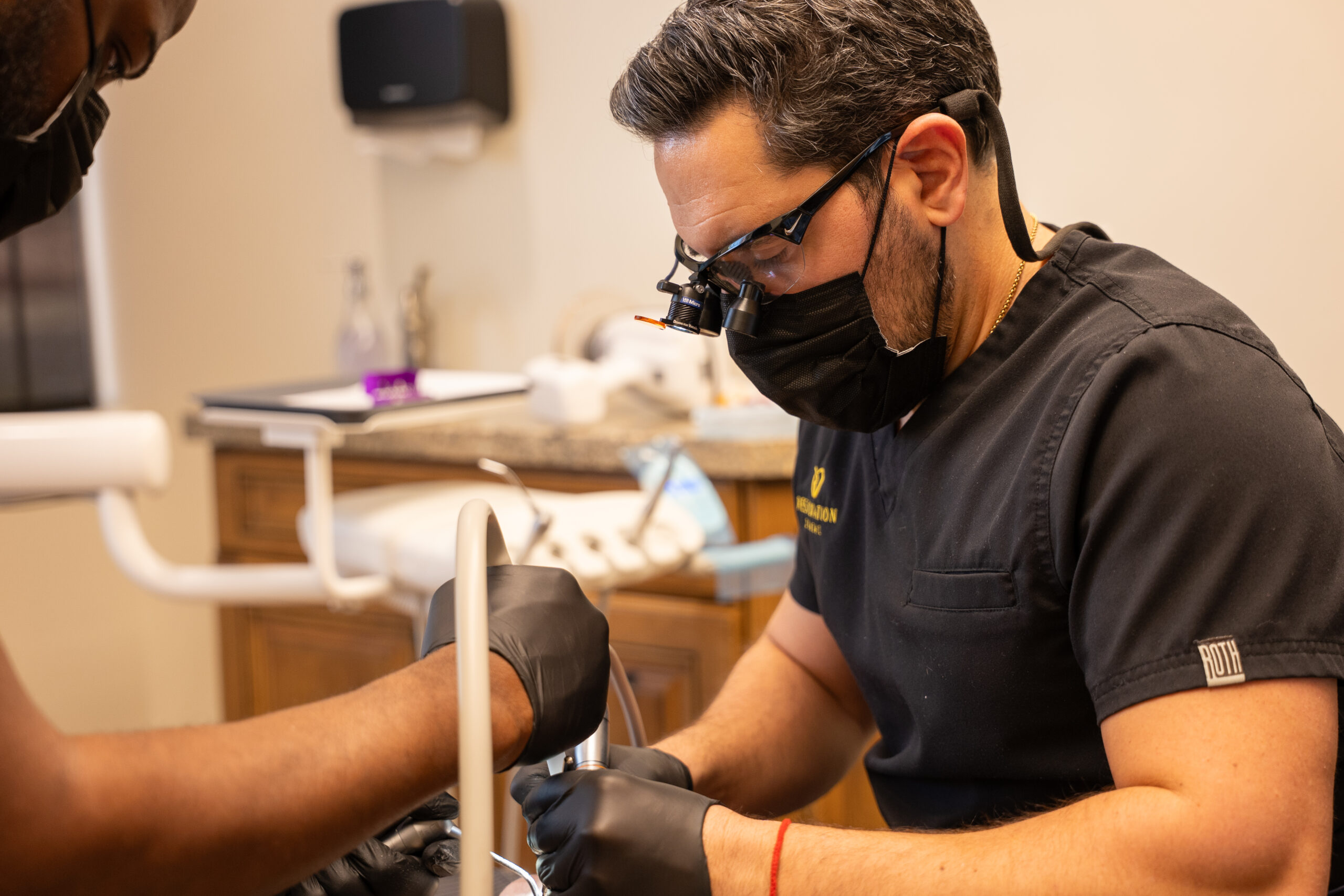 Close-up of dental implants in Mesa dental office