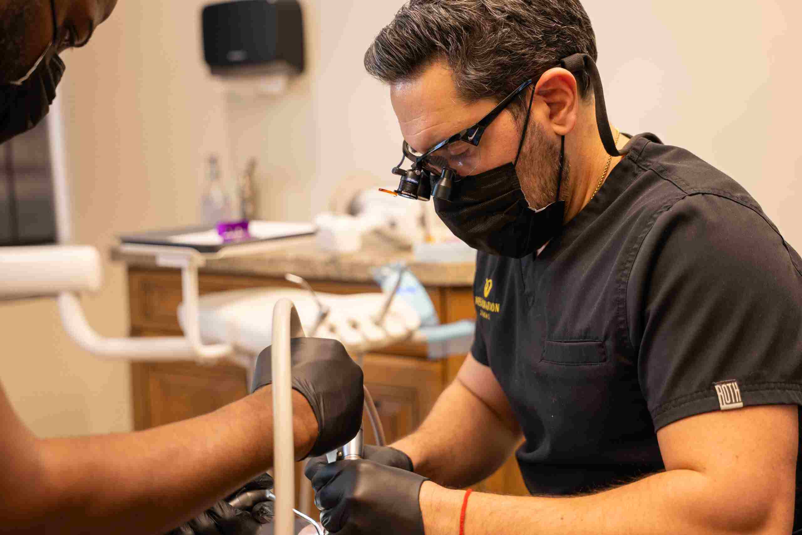 Close-up of dental implants in Mesa dental office